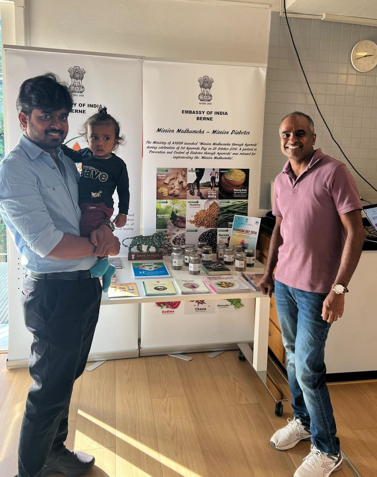 Embassy of India, Berne Sets Up Ayurveda Lounge to Mark 11th Ayurveda Day, on the sidelines of celebrating event for Hindi Diwas 2026 in Berne, 25.09.2026