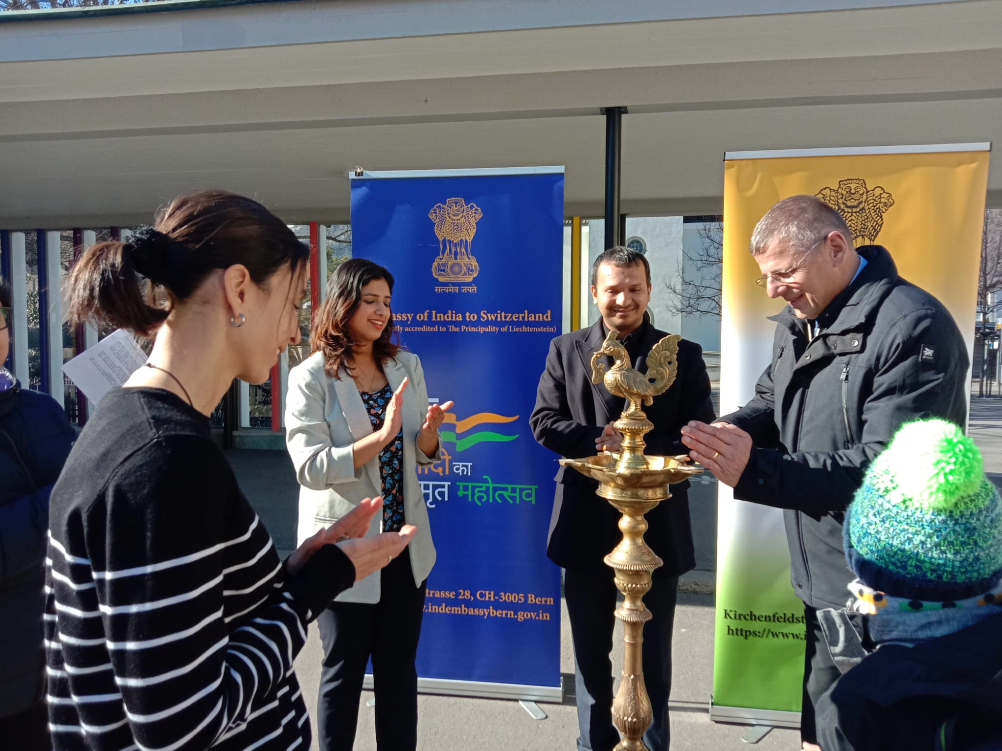 Photo Exhibiton titled 'Gandhi@150, rare archival photographs by Mr. Kulwant Roy curated by Mr. Aditya Arya' at Landquart on 08 February, 2023.