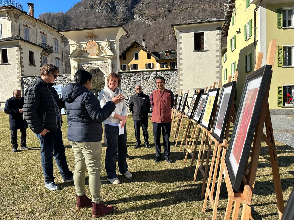 Photo Exhibition on Rabindranath Tagore’s Paintings at Cevio, on 10 February 2023