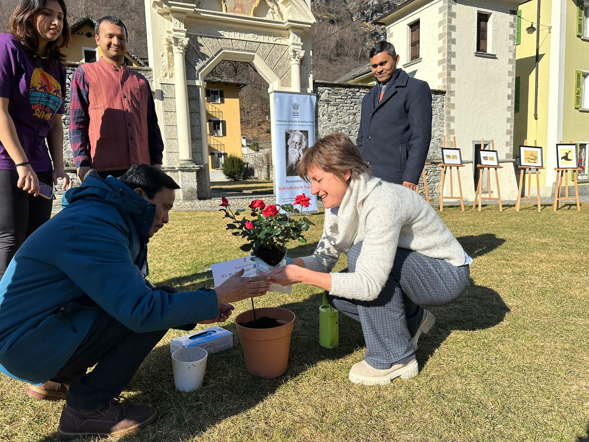 Photo Exhibition on Rabindranath Tagore’s Paintings at Cevio, on 10 February 2023