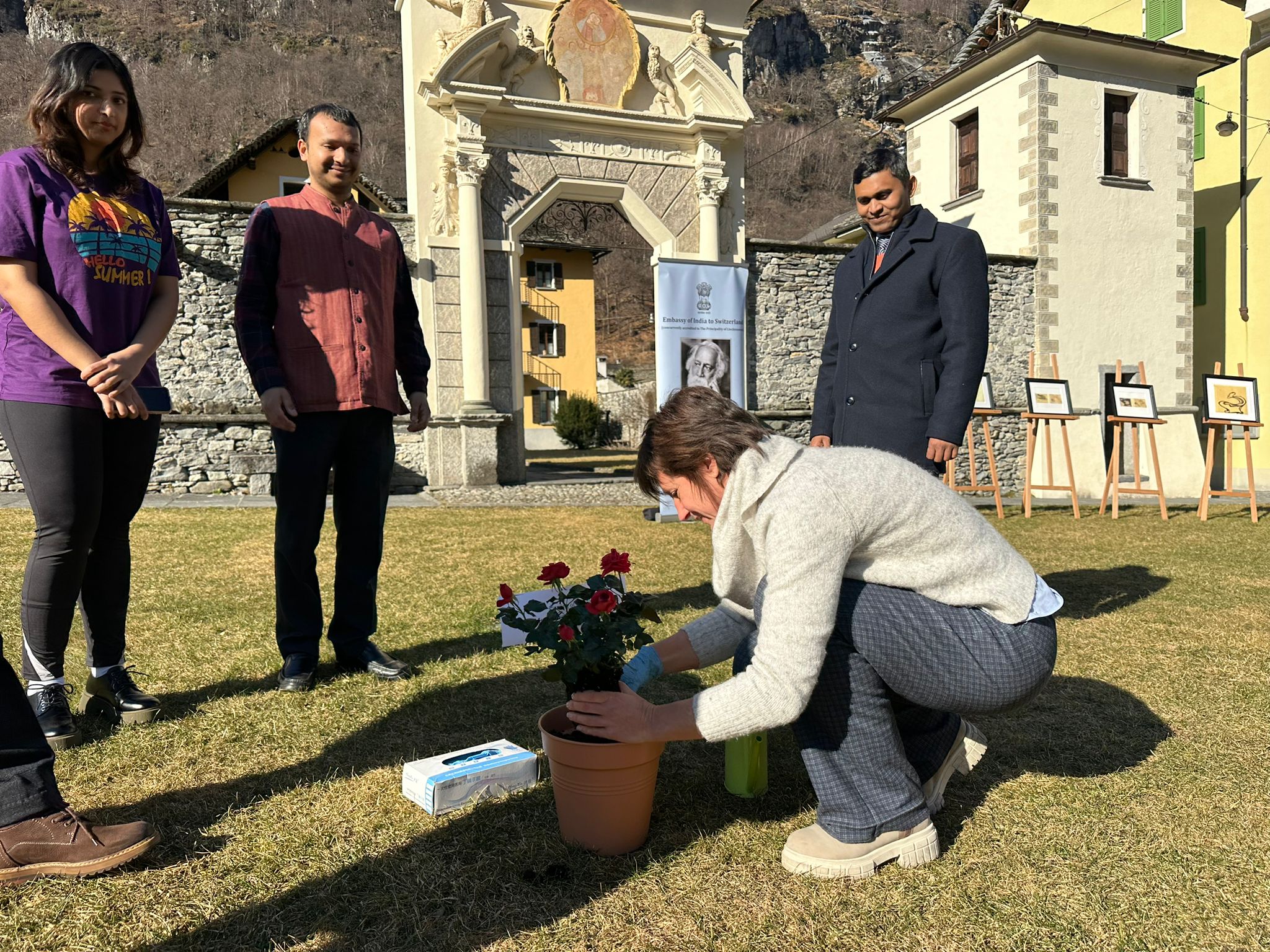 Photo Exhibition on Rabindranath Tagore’s Paintings at Cevio, on 10 February 2023