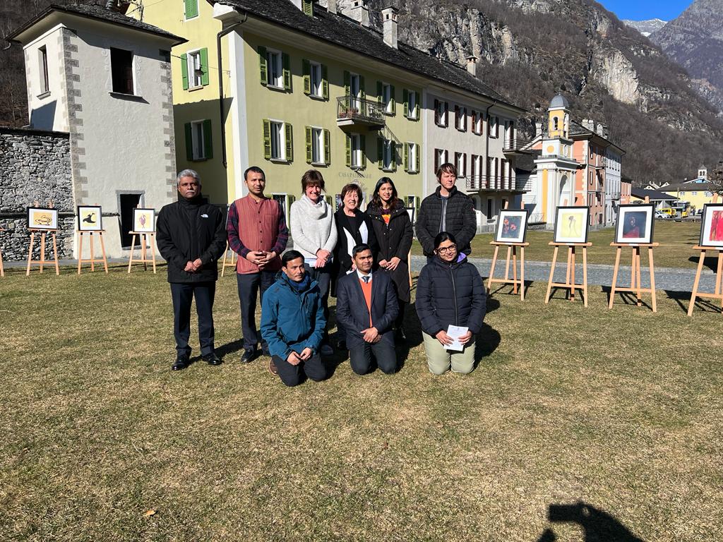 Photo Exhibition on Rabindranath Tagore’s Paintings at Cevio, on 10 February 2023