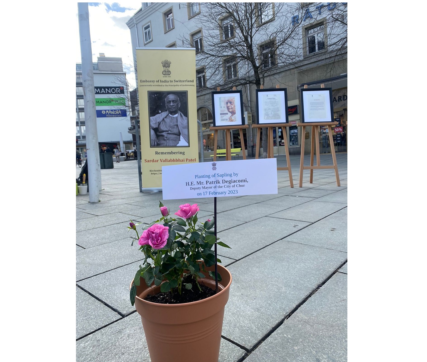 Photo Exhibition titled 'Life of Sardar Patel' at Chur, on 17 February 2023.