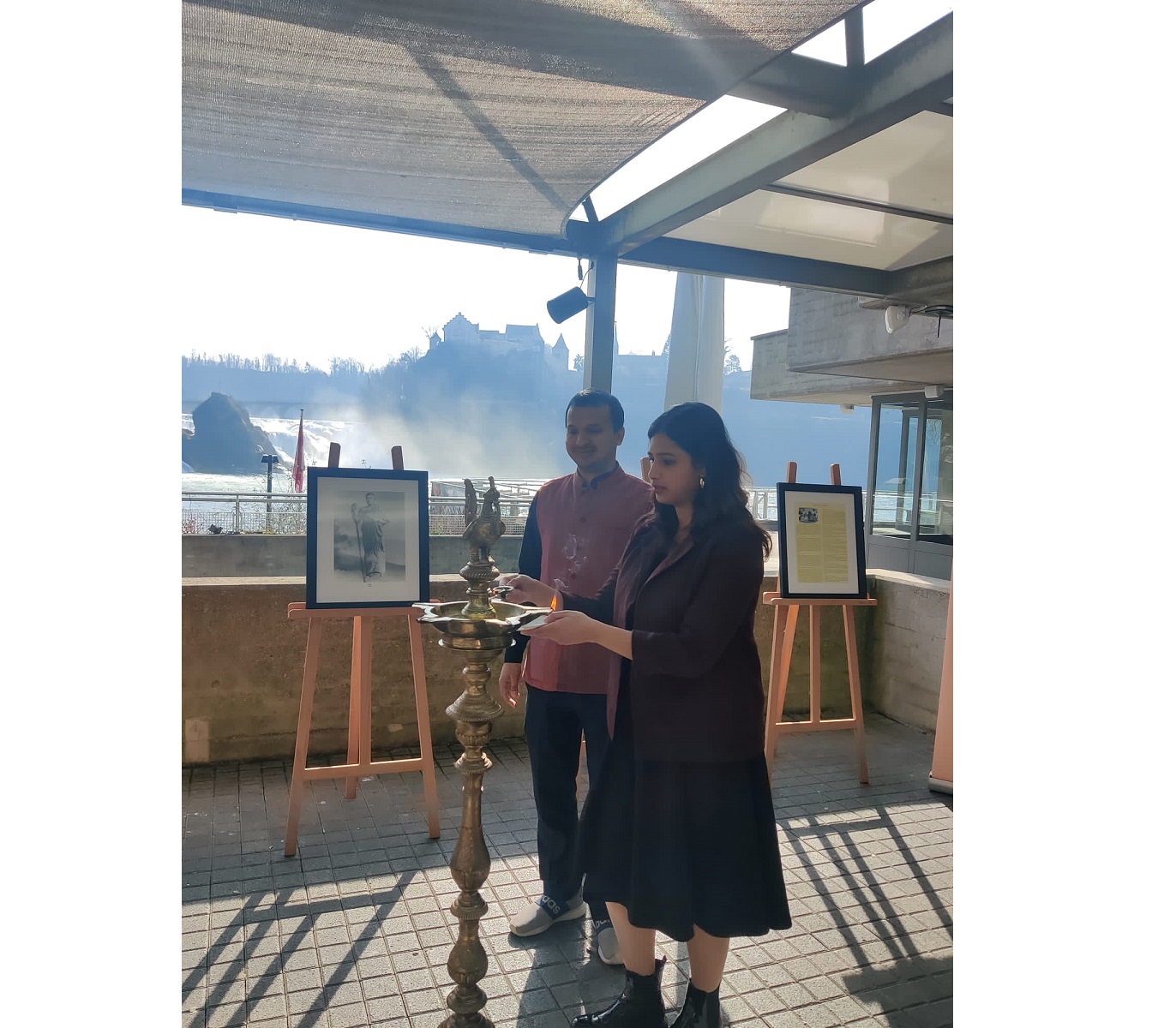 Photo Exhibition on 'Swami Vivekananda' at Neuhausen am Rheinfall, on 22 February 2023