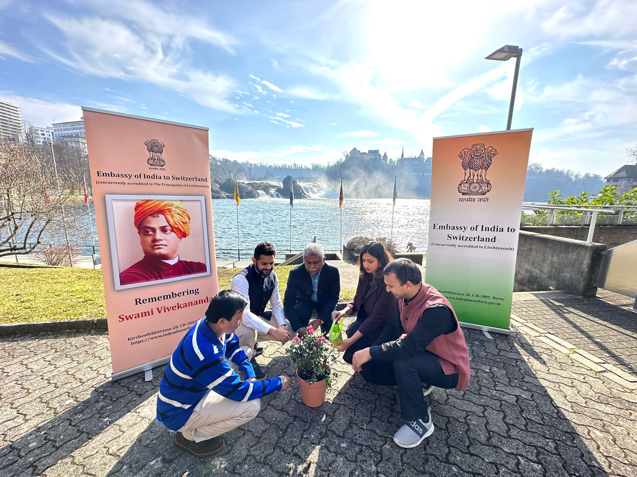 Photo Exhibition on 'Swami Vivekananda' at Neuhausen am Rheinfall, on 22 February 2023