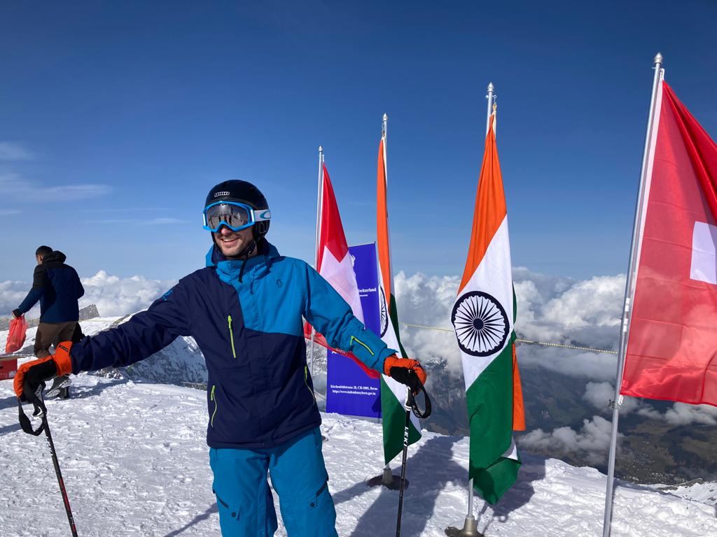 Celebrations of Azadi Ka Amrit Mahotsav and 75th anniversary of India-Switzerland bilateral relations at Mt. Titlis on 23 February 2023
