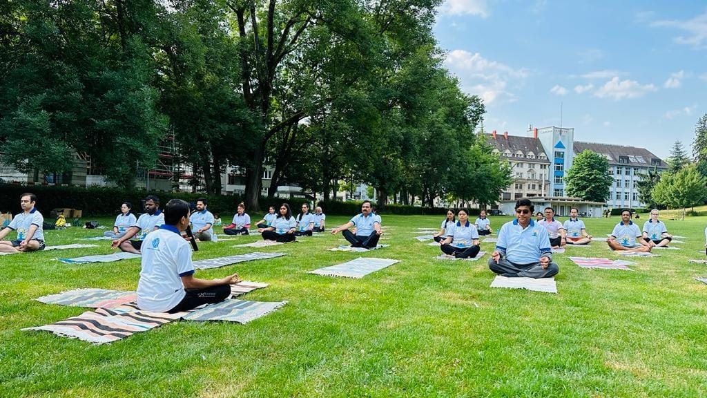 9th International Day of Yoga celebrations at Zurich on 17 June 2023