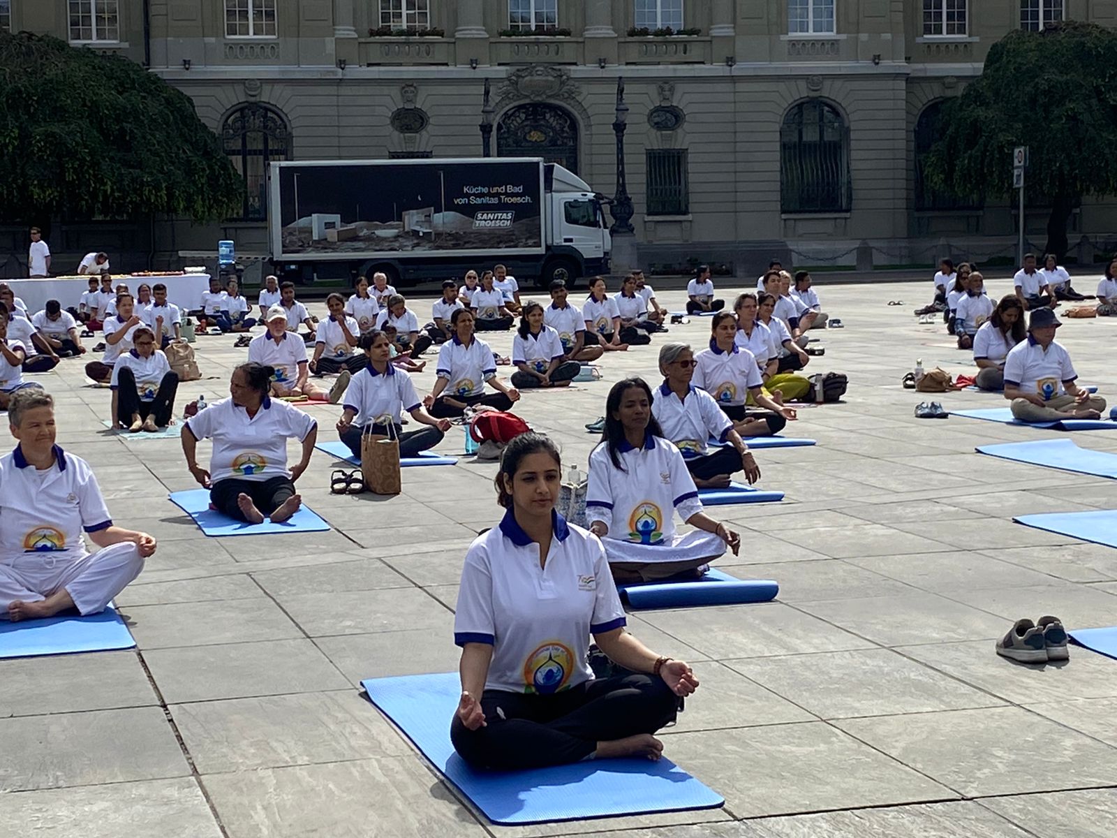 9th International Day of Yoga main event at Bundesplatz, Berne on 21 June 2023