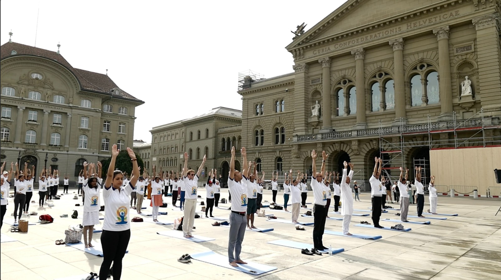 9th International Day of Yoga main event at Bundesplatz, Berne on 21 June 2023