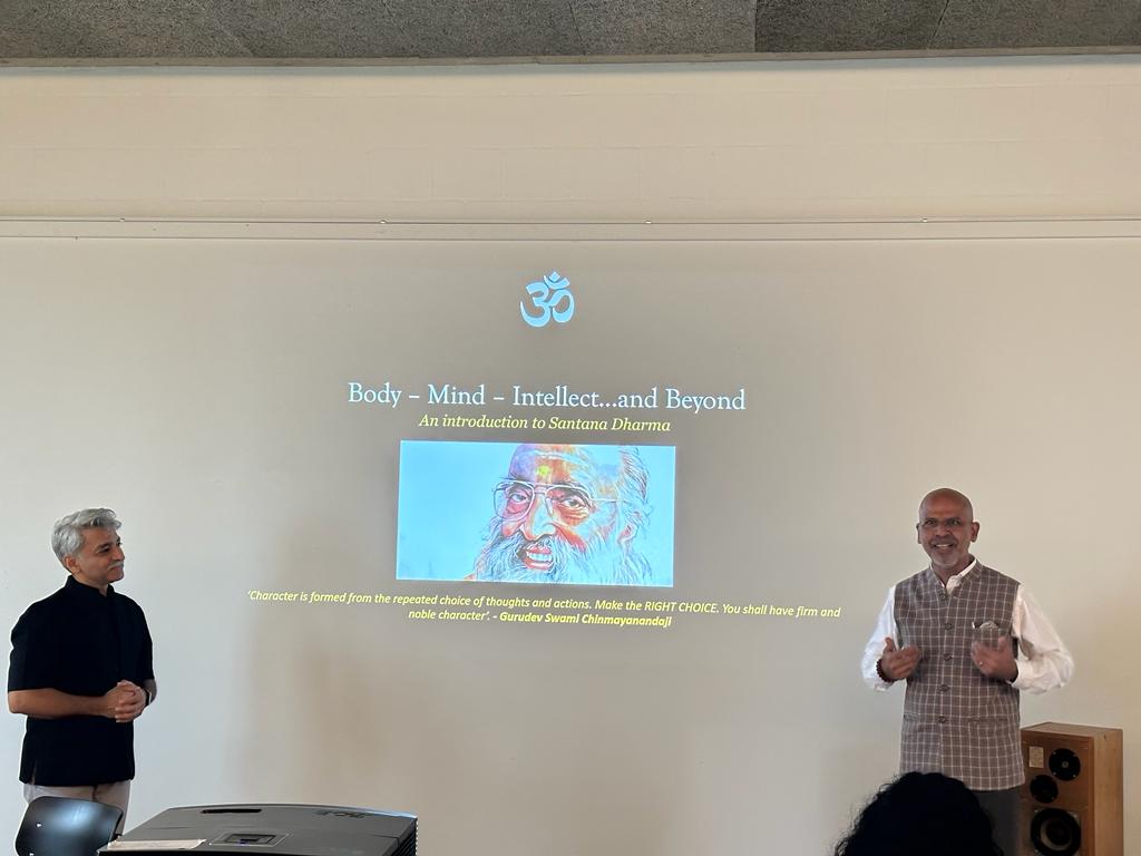 Ambassador Mridul Kumar attended the ‘Body, Mind, Intellect & Beyond’ workshop at Basel on 27 August 2023