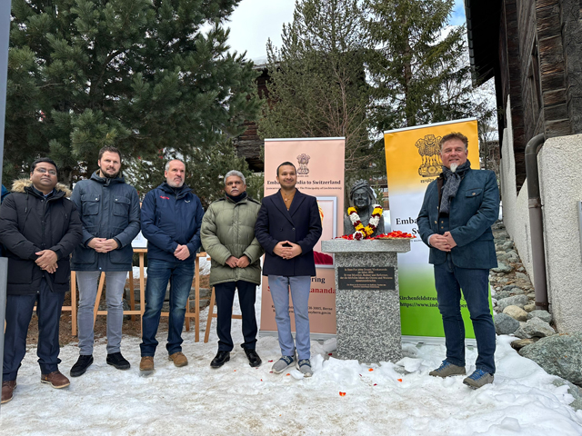 Celebration of Birth Anniversary of Swami Vivekananda in Saas-Fee on 05 January 2023
