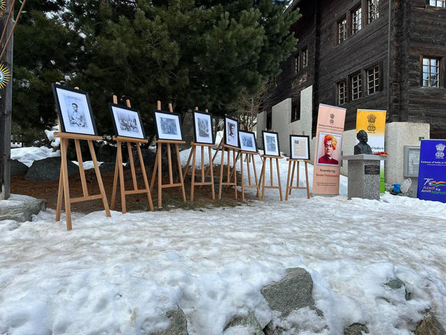 Celebration of Birth Anniversary of Swami Vivekananda in Saas-Fee on 05 January 2023