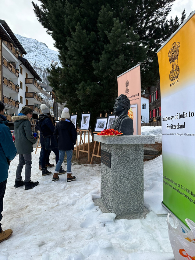 Celebration of Birth Anniversary of Swami Vivekananda in Saas-Fee on 05 January 2023