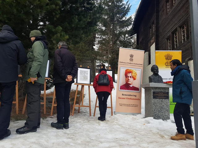 Celebration of Birth Anniversary of Swami Vivekananda in Saas-Fee on 05 January 2023