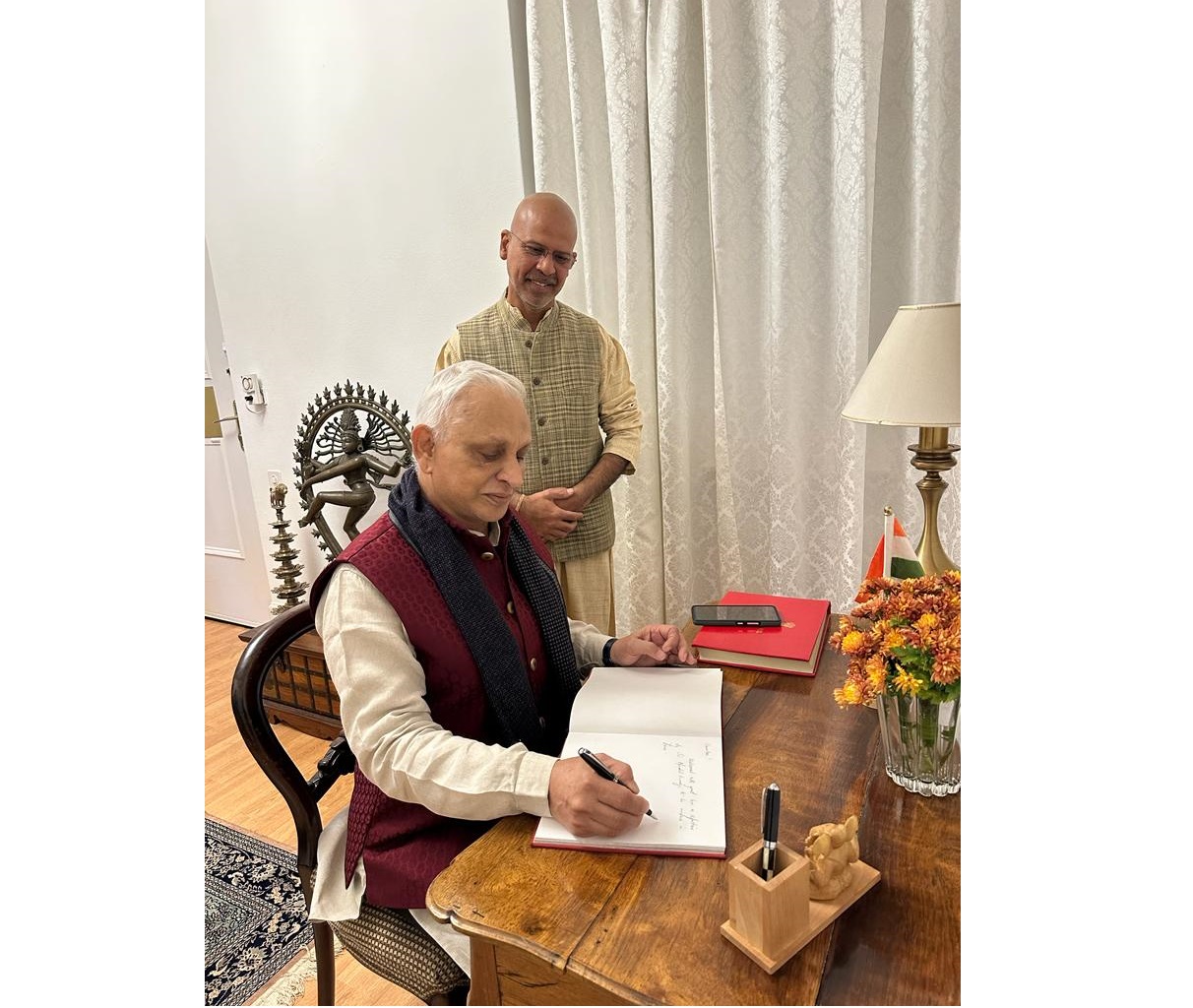 Gracious presence of Sri M at India House, Berne on the eve of Diwali on 11 November 2023