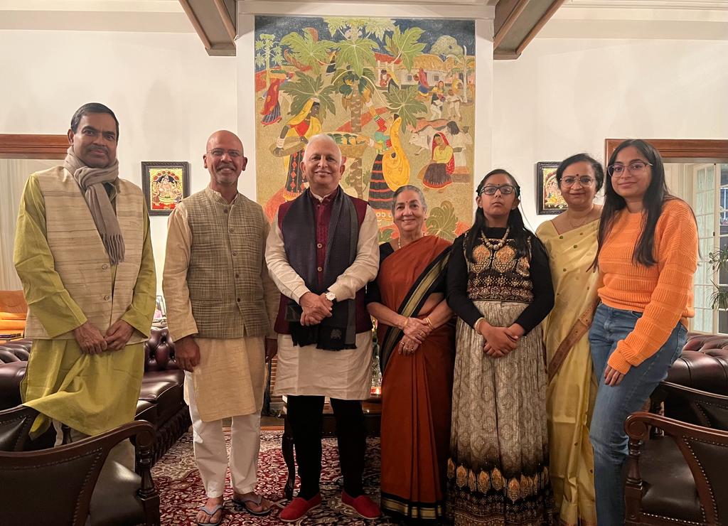 Gracious presence of Sri M at India House, Berne on the eve of Diwali on 11 November 2023