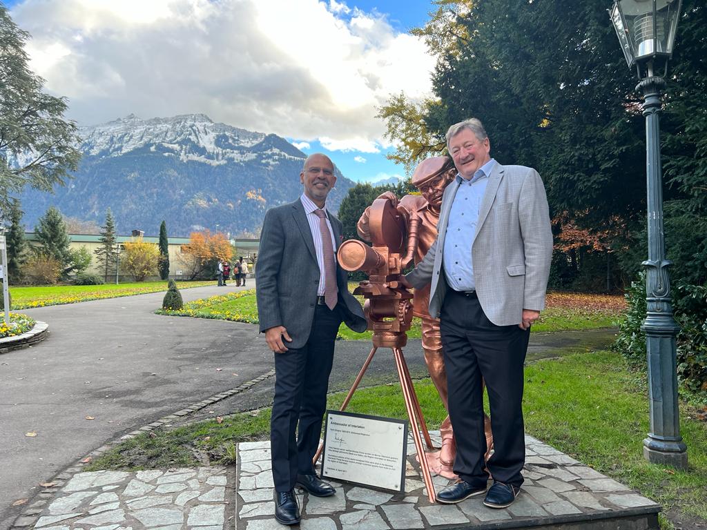 Ambassador Mridul Kumar met Mr. Philippe Ritschard, Mayor of city of Interlaken at Interlaken on 24 November 2023