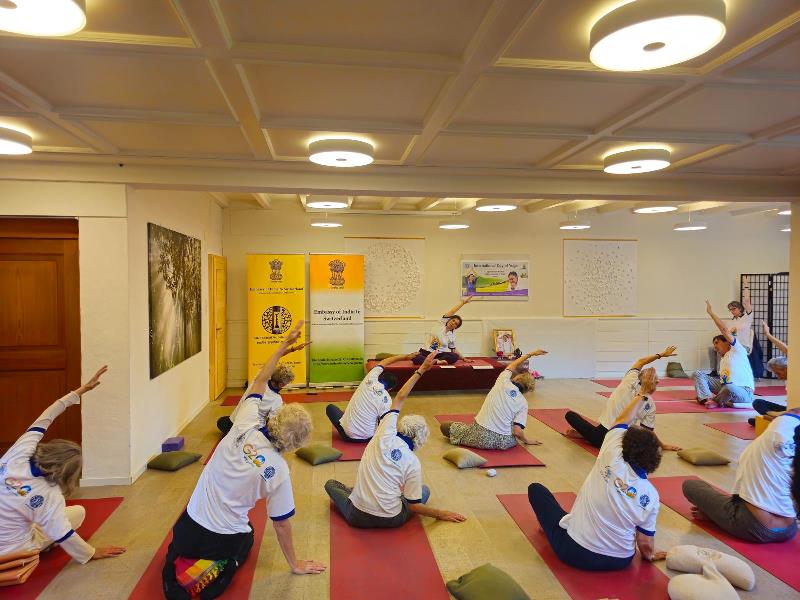  International Day of Yoga 2024 celebrations at Flaach on 9 June 2024