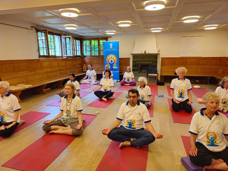  International Day of Yoga 2024 celebrations at Flaach on 9 June 2024