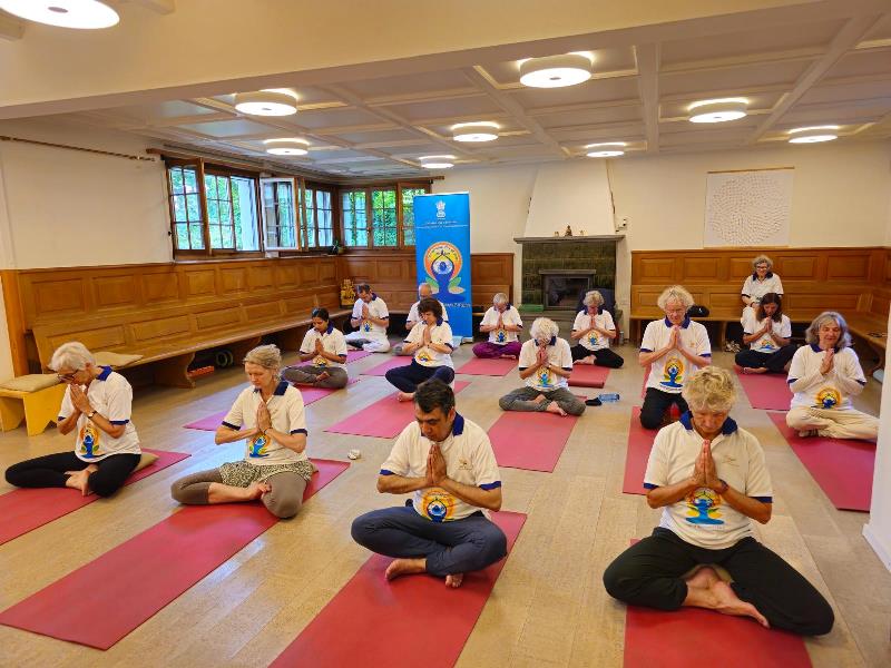  International Day of Yoga 2024 celebrations at Flaach on 9 June 2024