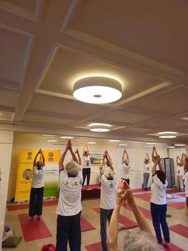  International Day of Yoga 2024 celebrations at Flaach on 9 June 2024