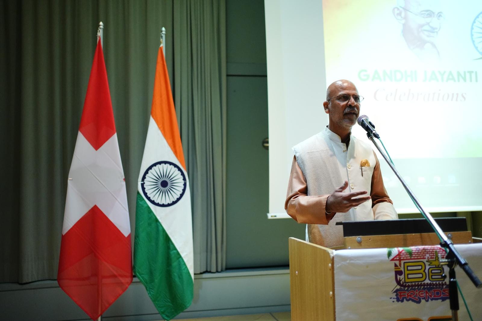 Gandhi Jayanti celebrations in association with Be Friends Switzerland on 06 October 2024