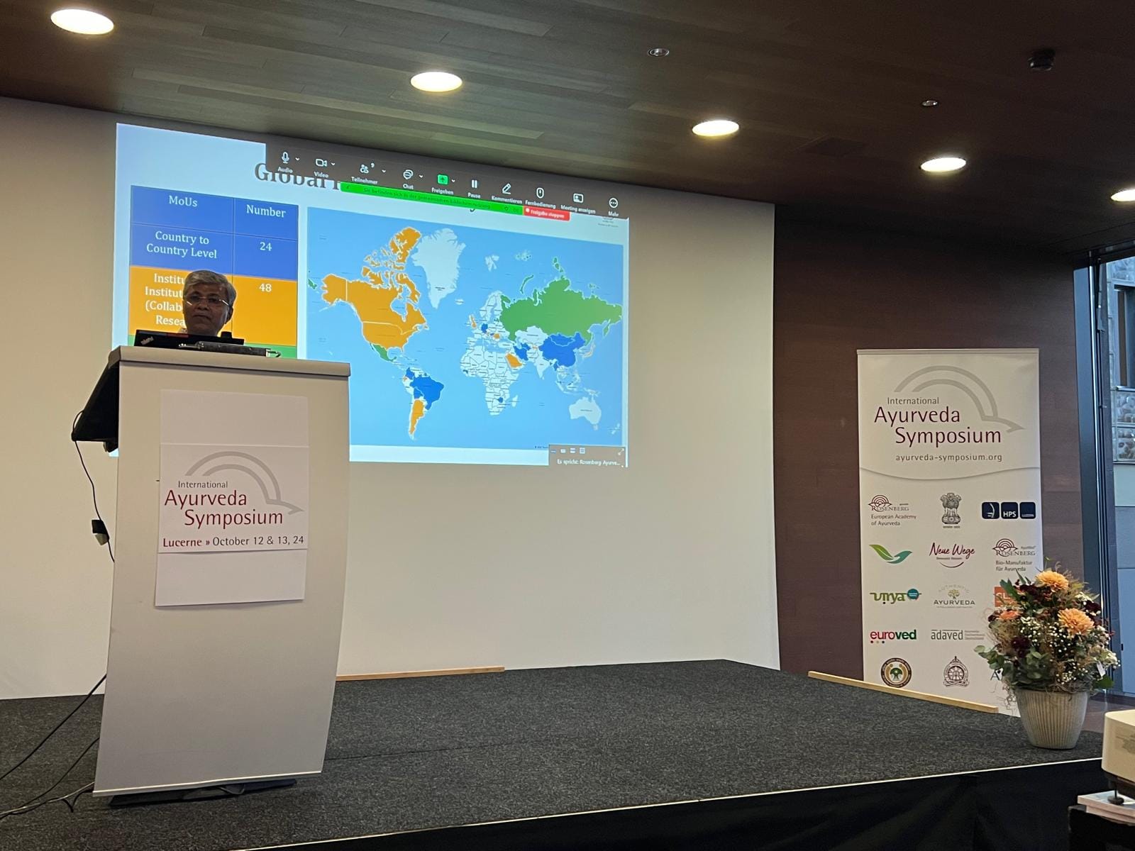 Ambassador Mridul Kumar’s visit to the 26th International Ayurveda Symposium organized by European Academy of Ayurveda from 12 – 13 October 2024