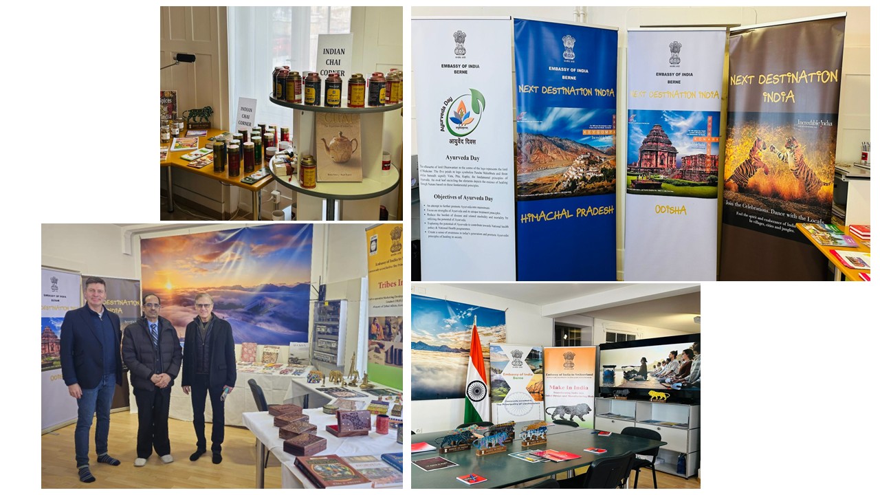 Embassy of India, Berne Lounges & Exhibitions at World Economic Forum (WEF) Davos 2025 (20-24 January 2025)