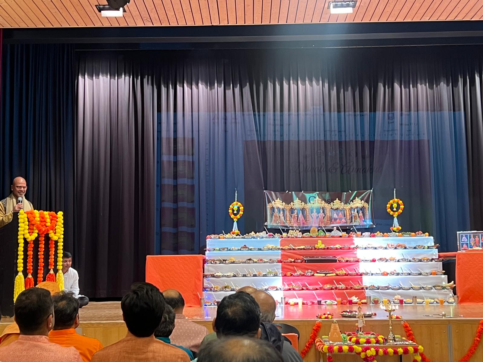 Ambassador Mridul Kumar participated in the Diwali Annakut Event on 11 November 2024