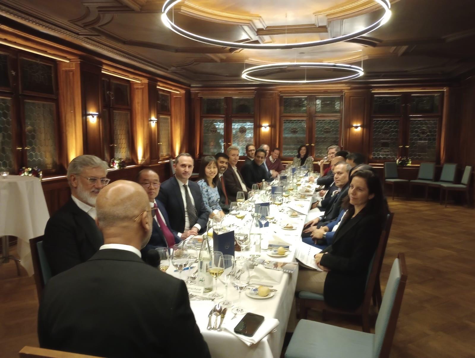 Ambassador Mridul Kumar interacted with select Swiss industry representatives and investors at a business event held by HSBC India in Zurich on 18 November 2024