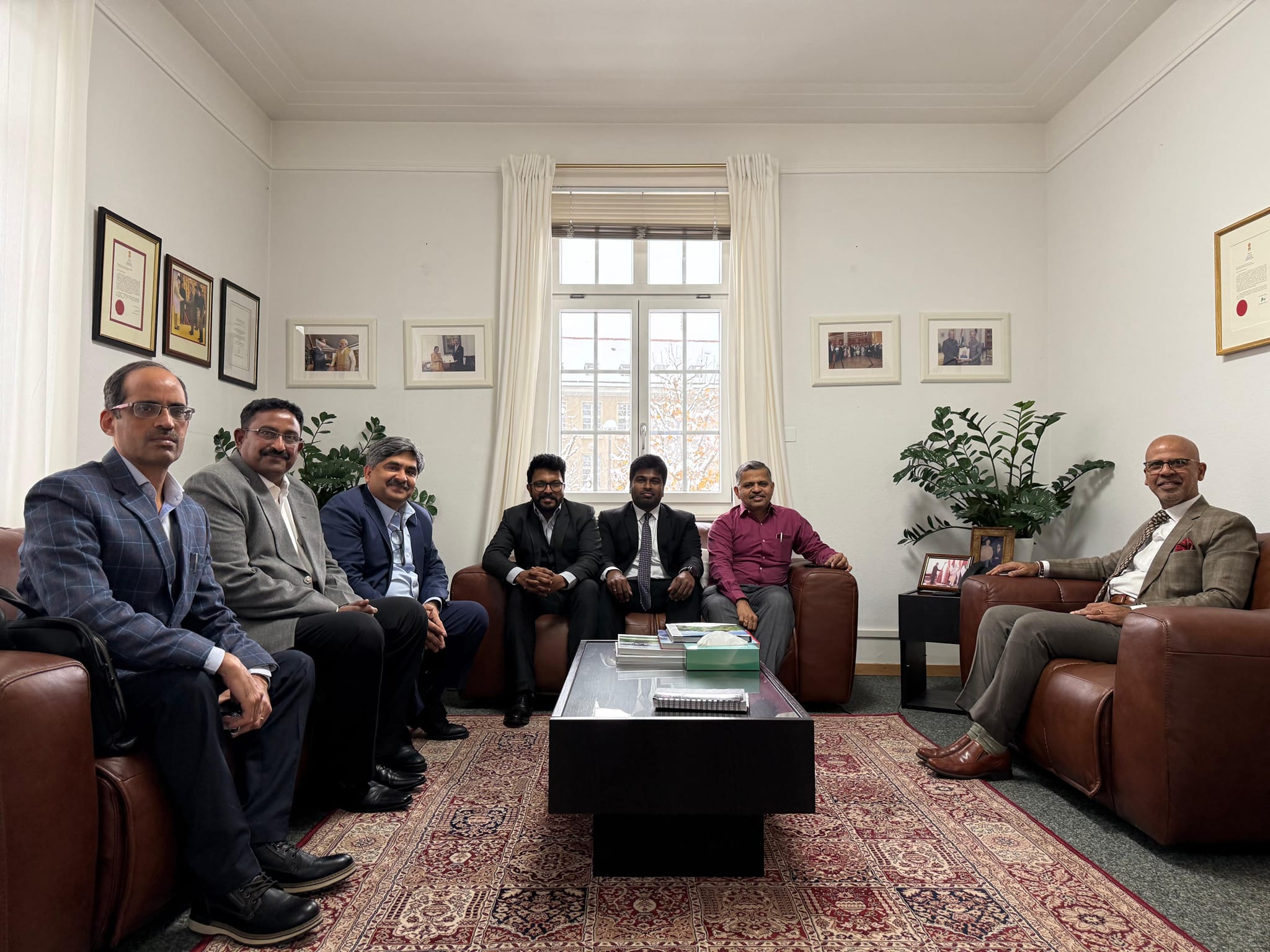 Ambassador Mridul Kumar received a high-level delegation from Andhra Pradesh, led by CEO of The Andhra Pradesh Economic Development Board (APEDB) at the Chancery on 22 November 2024