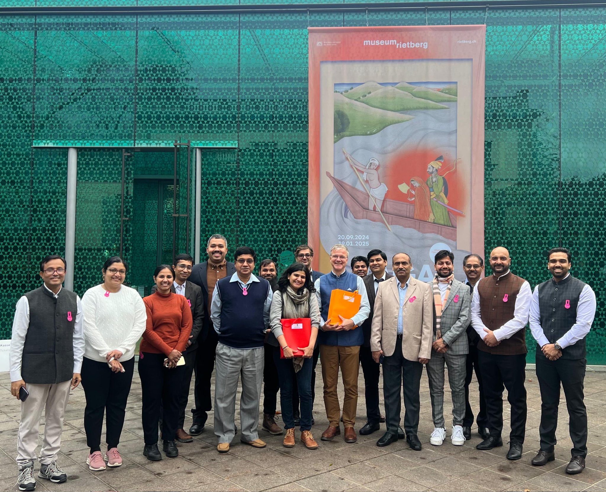 Visit to Museum Rietberg in Zurich by Embassy officials on 20 December 2024.