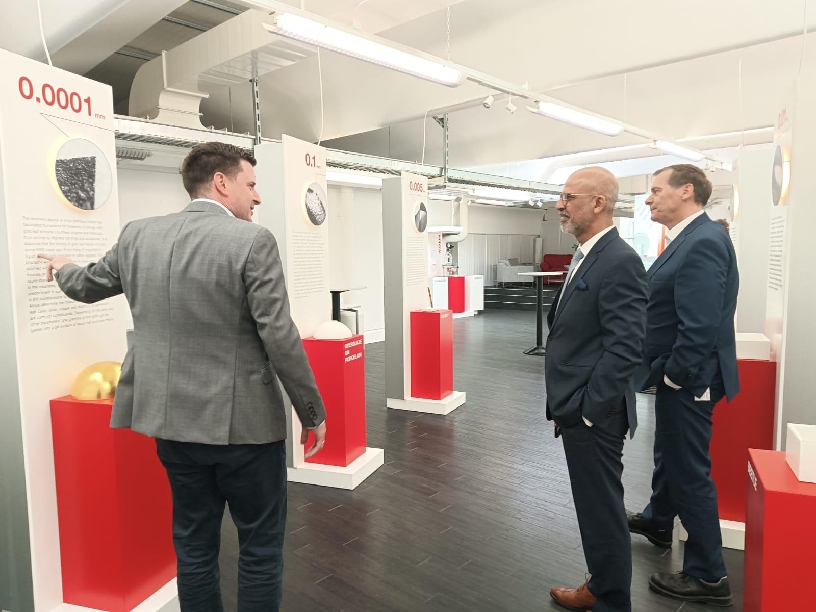 Ambassador Mridul Kumar was hosted at the headquarters of Oerlikon Balzers in Liechtenstein by Mr. Simon Kopf, Country President and Mr. Werner Schädler, Managing Director, on 13 March 2025
