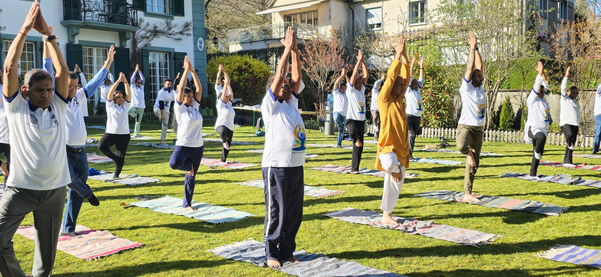 Special Yoga session marking 75 Days for International Day of Yoga 2025 at India House on 07 April 2025