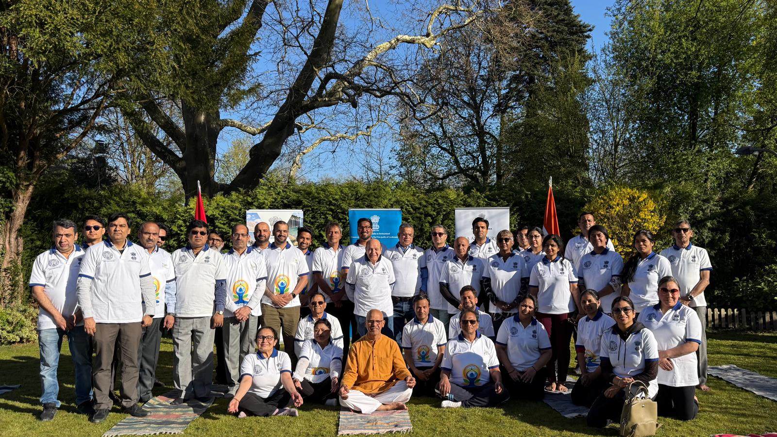 Special Yoga session marking 75 Days for International Day of Yoga 2025 at India House on 07 April 2025