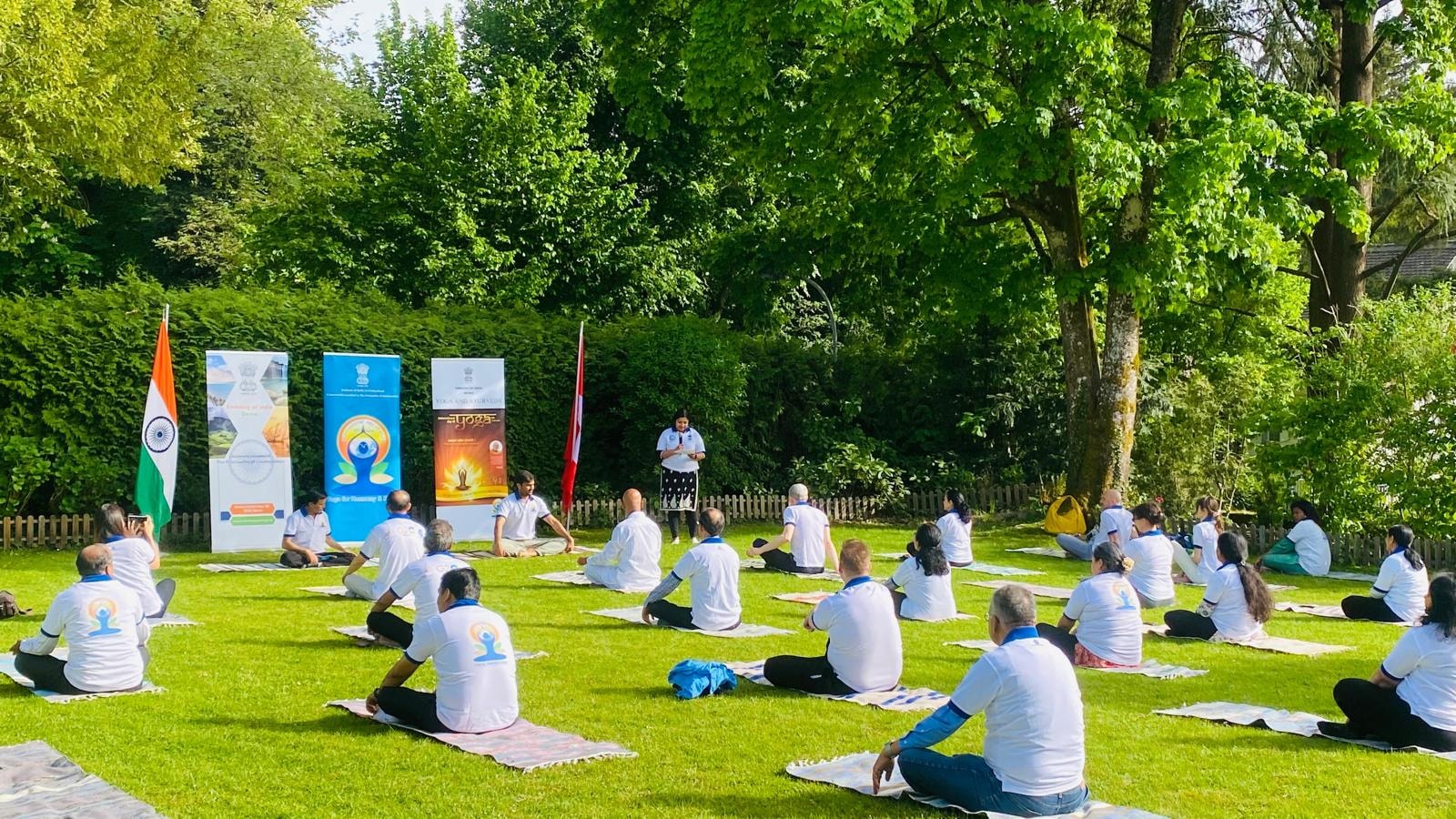 Special Yoga session marking 50 Days for International Day of Yoga 2025 at India House on 02 May 2025