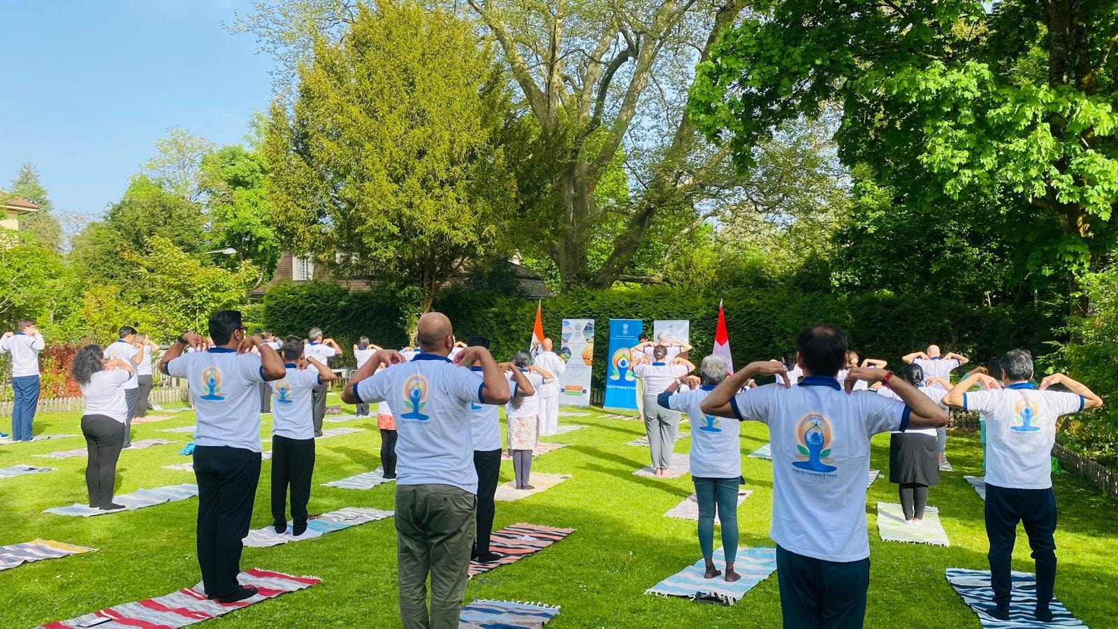 Special Yoga session marking 50 Days for International Day of Yoga 2025 at India House on 02 May 2025