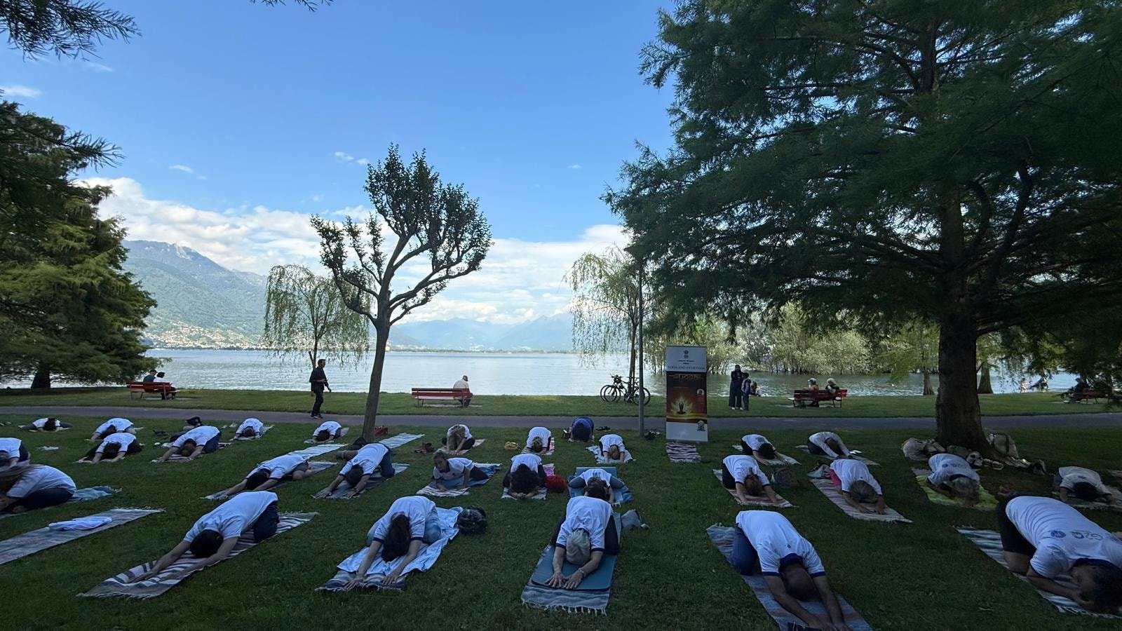 International Yoga Day celebrations at Locarno on 25 May 2025