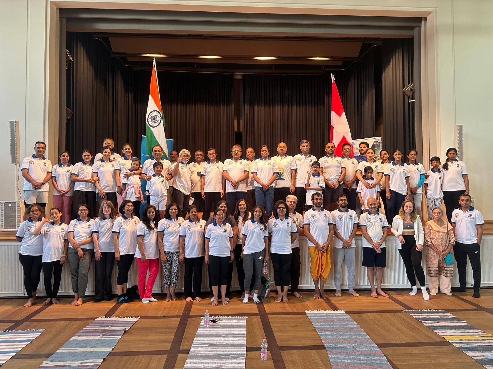 International Yoga Day celebrations at Basel on 01 June 2025