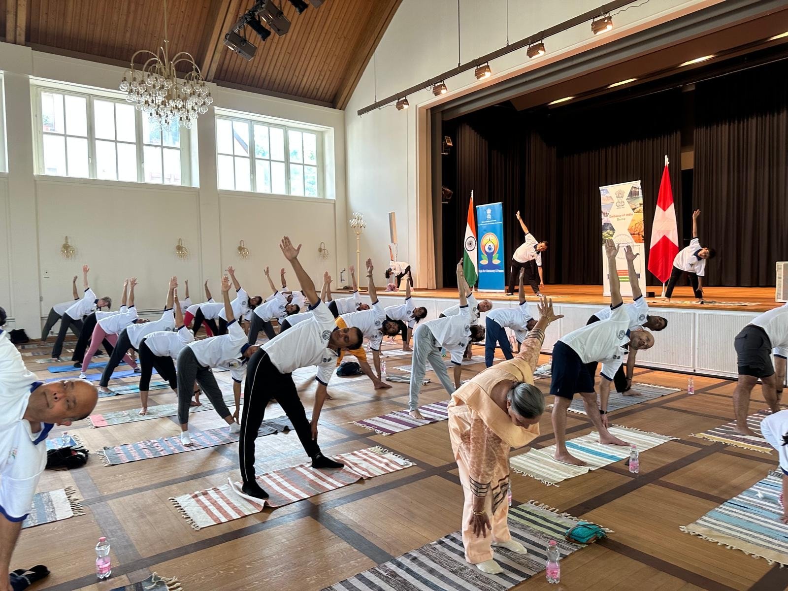 International Yoga Day celebrations at Basel on 01 June 2025