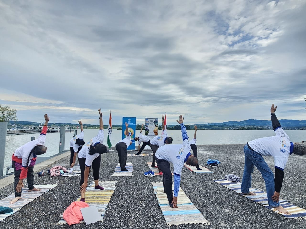 International Yoga Day celebrations at Freienbach on 08 June 2025
