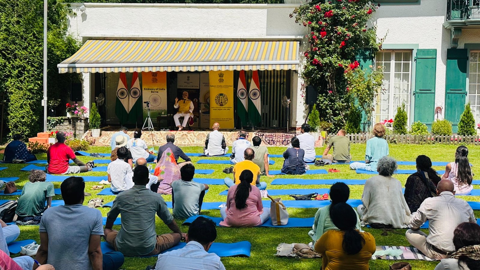 International Yoga Day celebrations at Berne on 14 June 2025