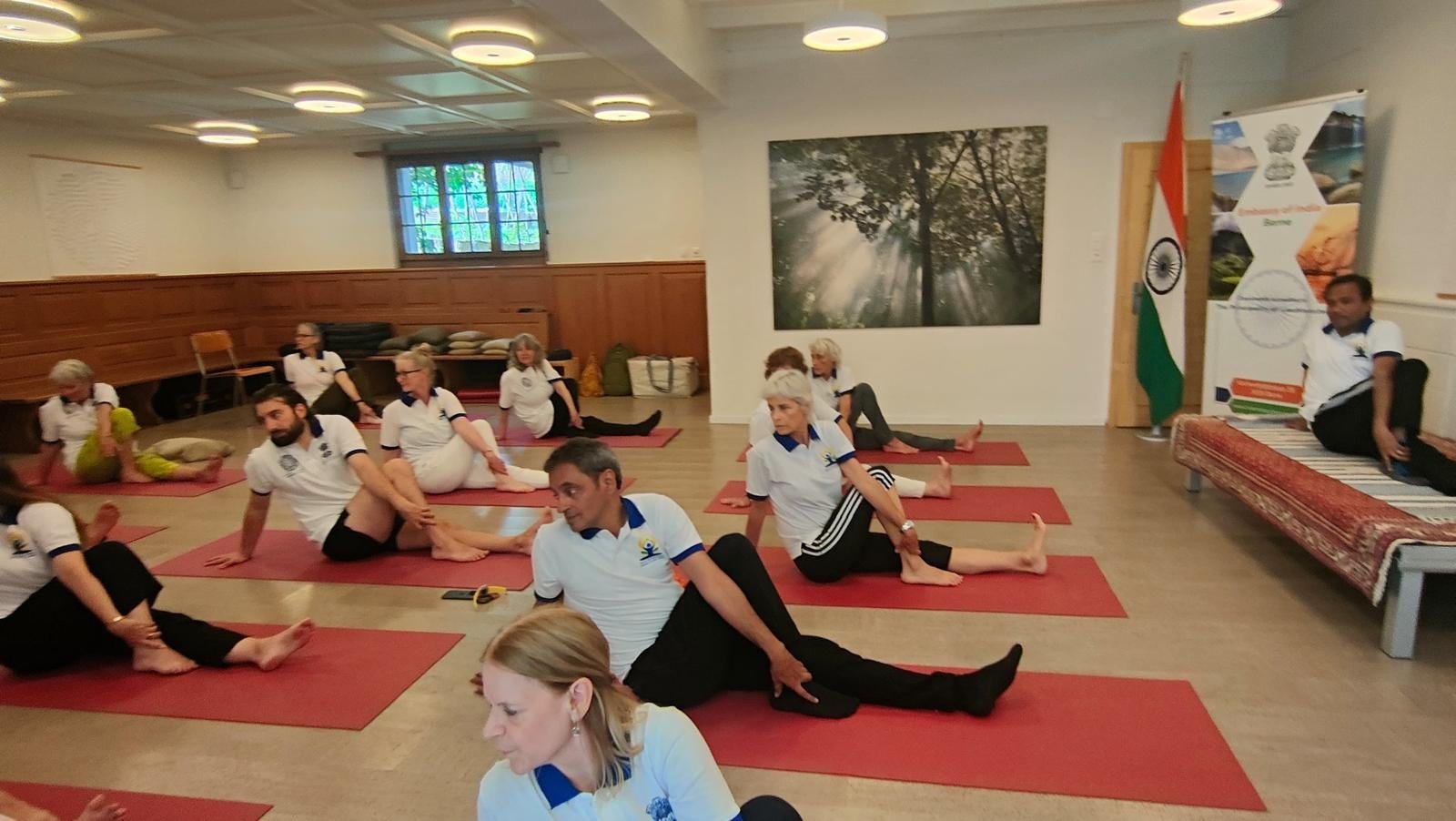 International Yoga Day celebrations at Flaach on 14 June 2025