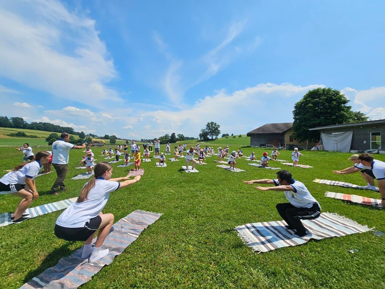 International Yoga Day celebrations at Gossau on 21 June 2025