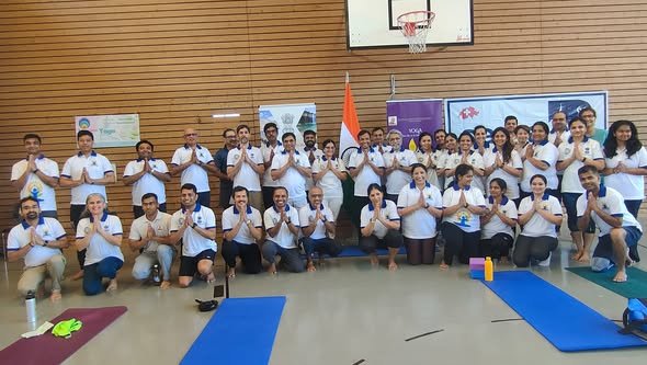 International Yoga Day celebrations at Zug on 28 June 2025