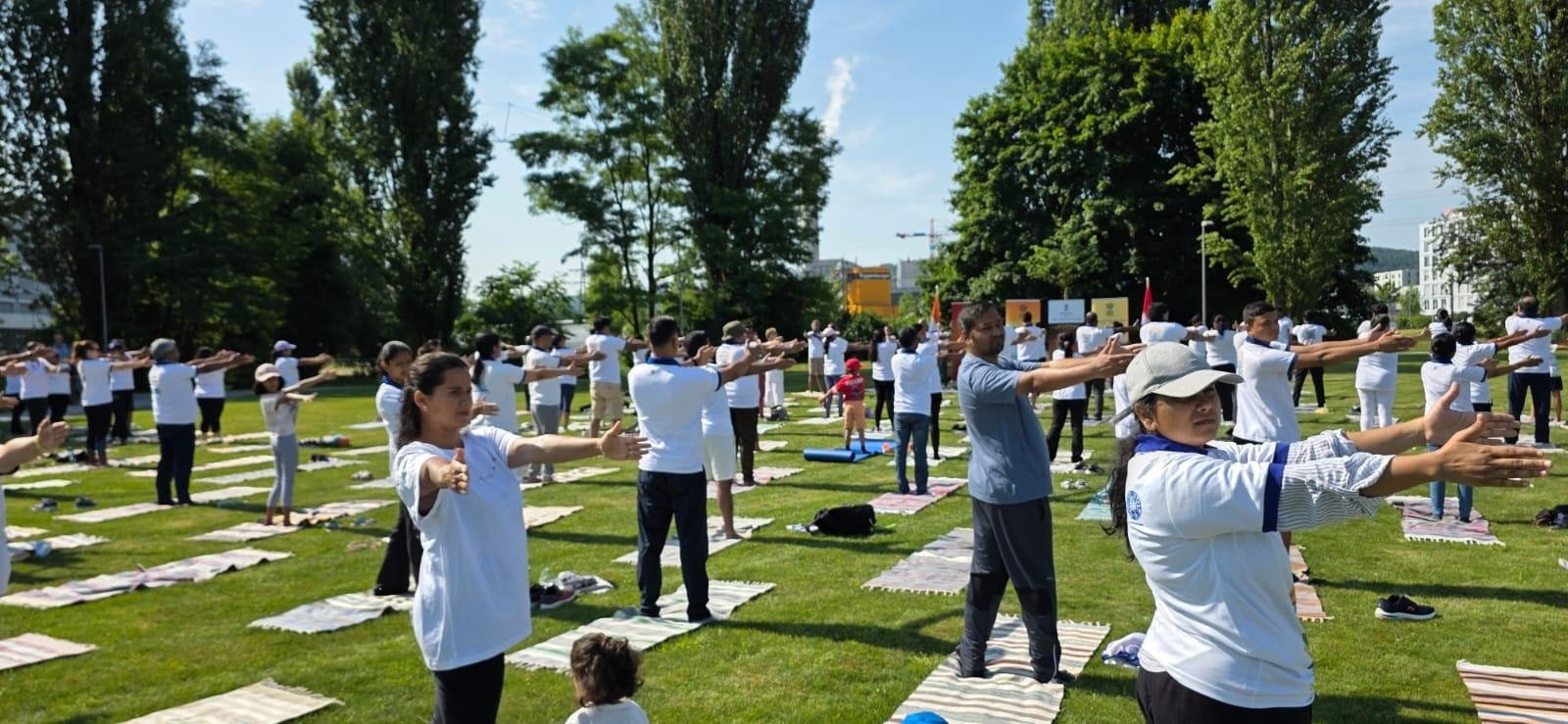 International Yoga Day celebrations at Davos on 28 June 2025