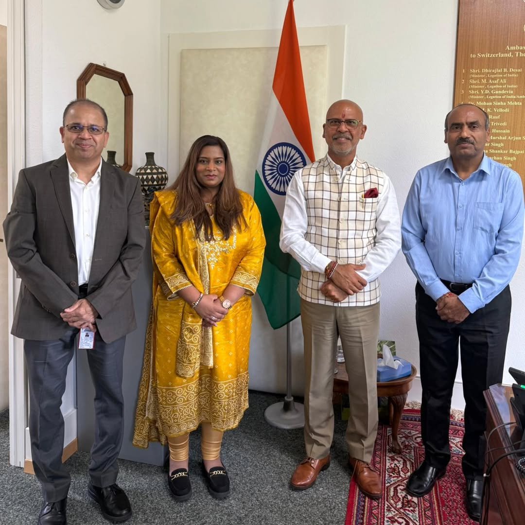 Ambassador Mridul Kumar received the newly elected Executive Committee members of Bruhan Maharashtra Mandal at Chancery on 18 August 2025