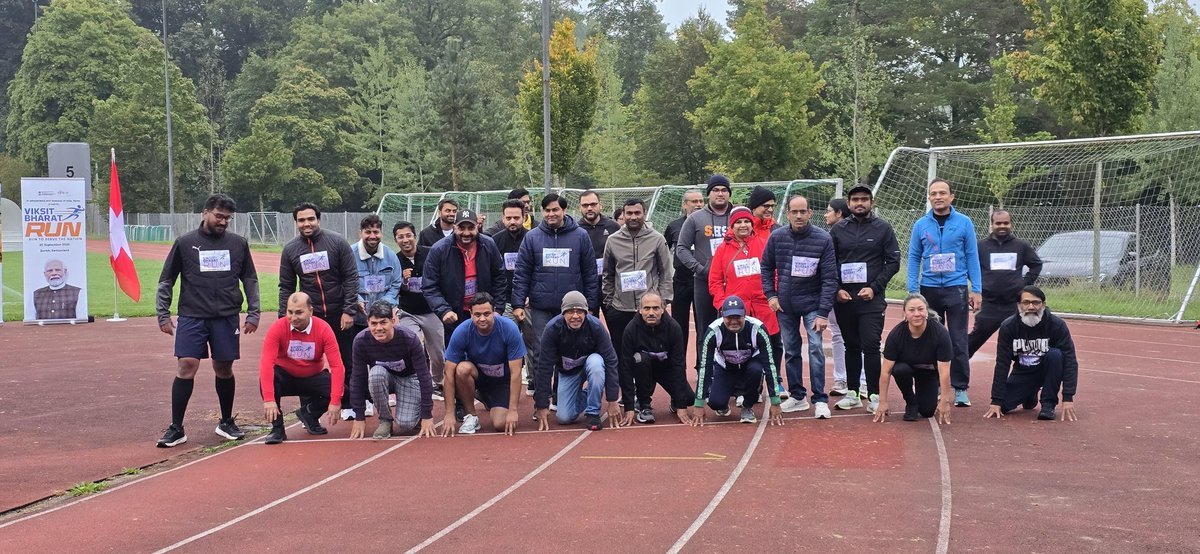 ‘Viksit Bharat Run’ at Witikon, Zurich on 26 September 2025