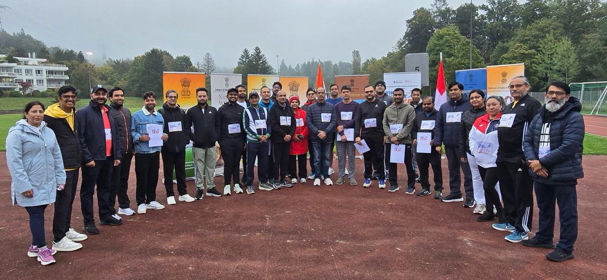 ‘Viksit Bharat Run’ at Witikon, Zurich on 26 September 2025