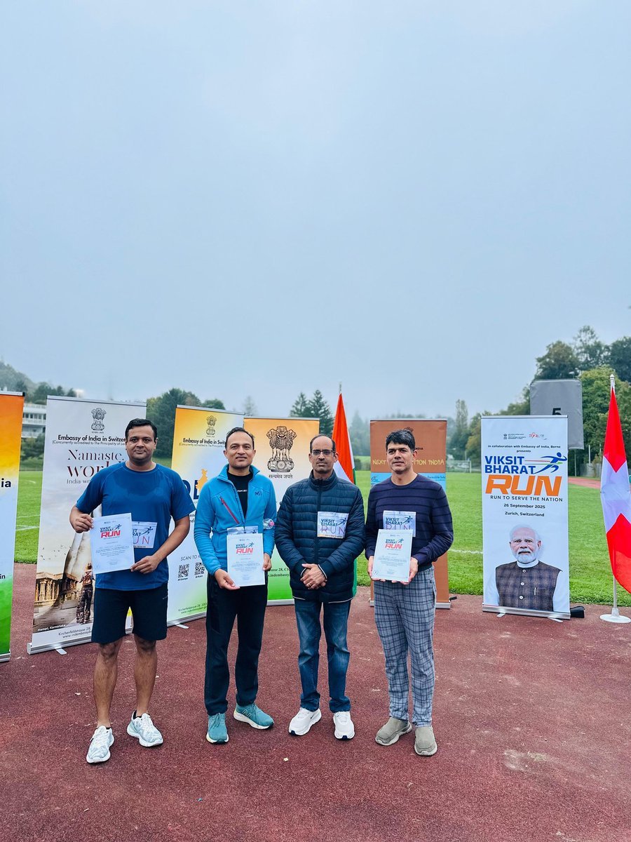 ‘Viksit Bharat Run’ at Witikon, Zurich on 26 September 2025
